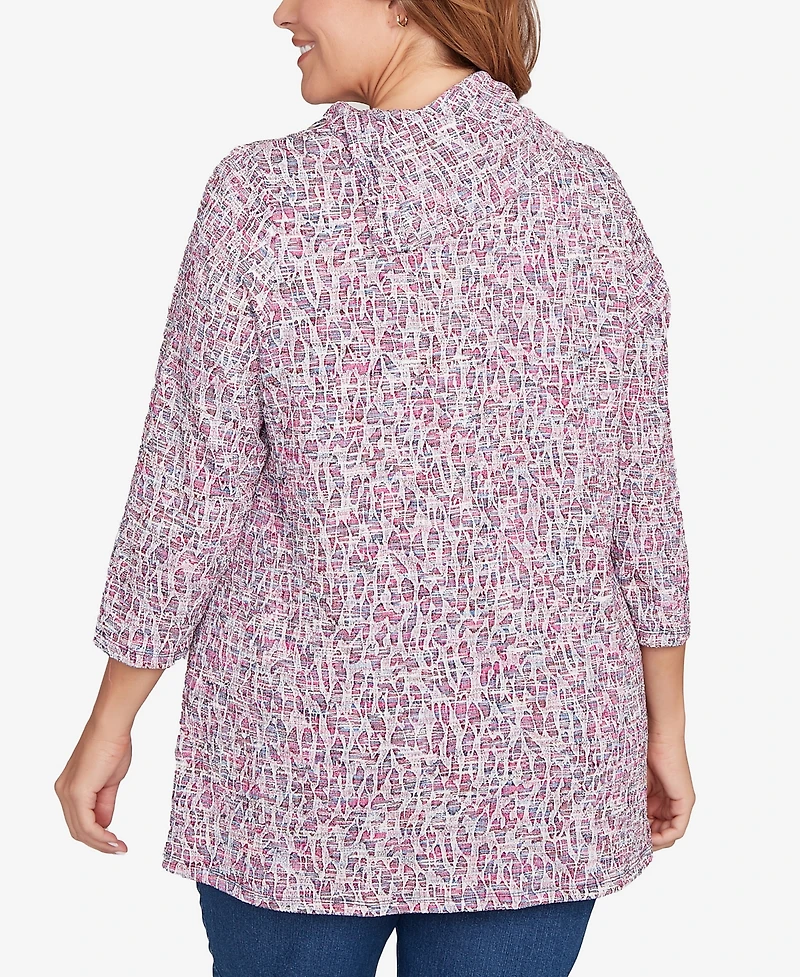 Ruby Rd. Plus Patch Pocket Spacedye Top