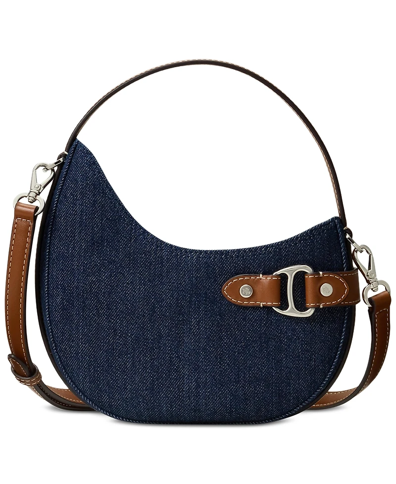 Lauren Ralph Lauren Denim Mini Tasha Crossbody Bag