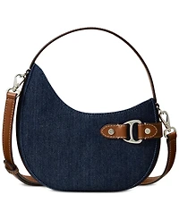 Lauren Ralph Lauren Denim Mini Tasha Crossbody Bag