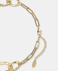 Style & Co Hammered Link Statement Necklace, 16" + 3" extender, Macy's Exclusive