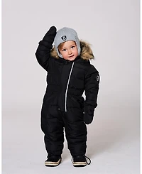 Deux par Baby Unisex Lined Knit Hat with Ears and Strings Heather Gray - Baby|Toddler