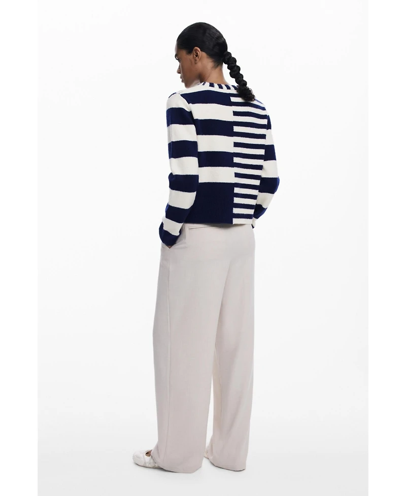 Desigual Women's Combined striped sweater