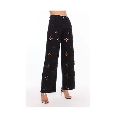 The Noli Shop Women's Kaia Pearl High Rise Jean