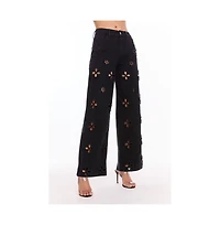 The Noli Shop Women's Kaia Pearl High Rise Jean