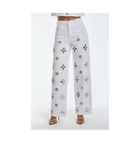 The Noli Shop Women's Kaia Pearl High Rise Jean