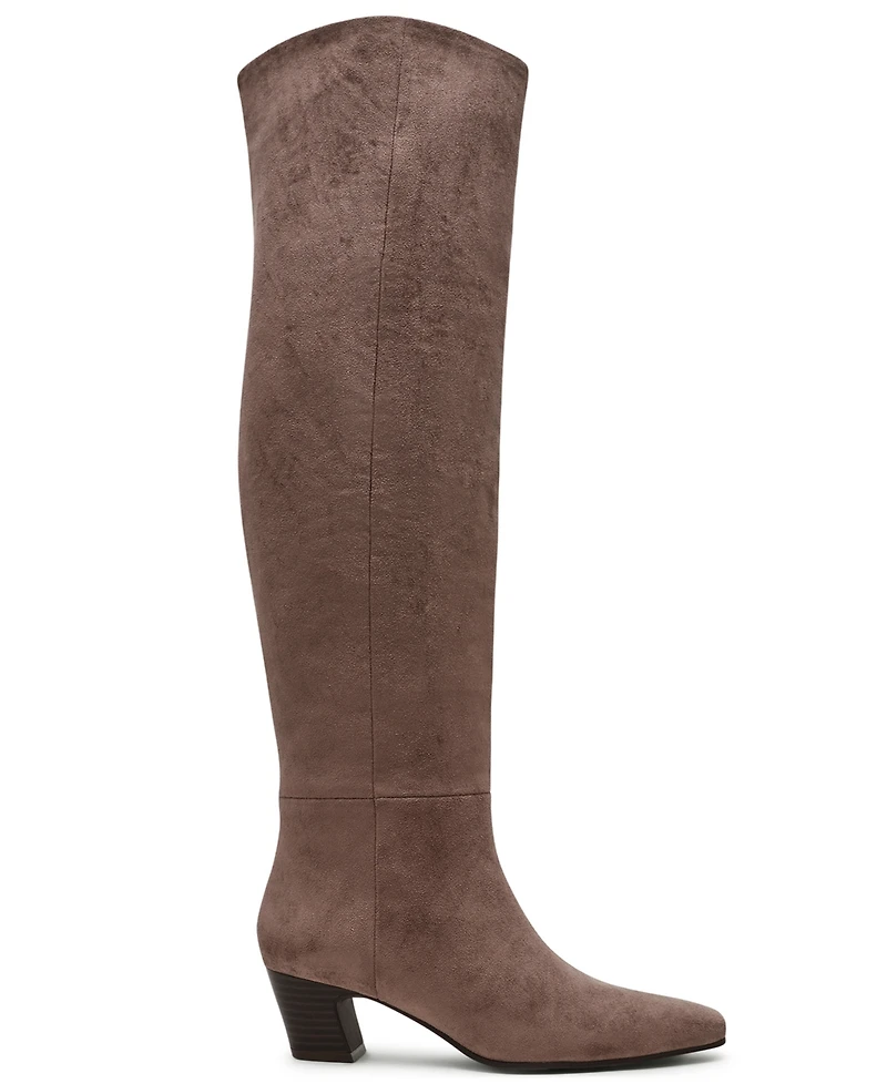 Dv Dolce Vita Women's Stryker Wide-Calf Over-the-Knee Pull On Heeled Boots