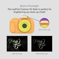 myFirst Camera 3 () Kids Digital Camera, Video Camera for Toddlers, 16MP 1080HD Video, MicroSD Card, Selfie & Macro Lens