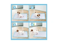 Akiudex 200 pieces 24 x 24 inch pet wee piddle pad