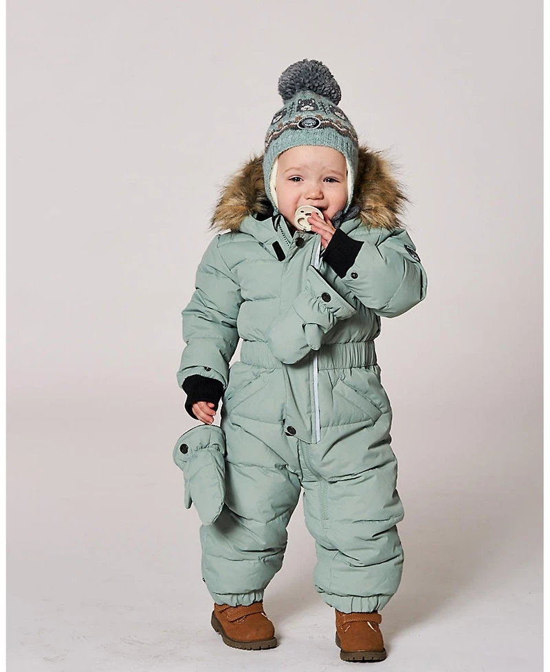 Deux par Baby Boy One-Piece Original Puffy Snowsuit Sage Green - Baby|Toddler