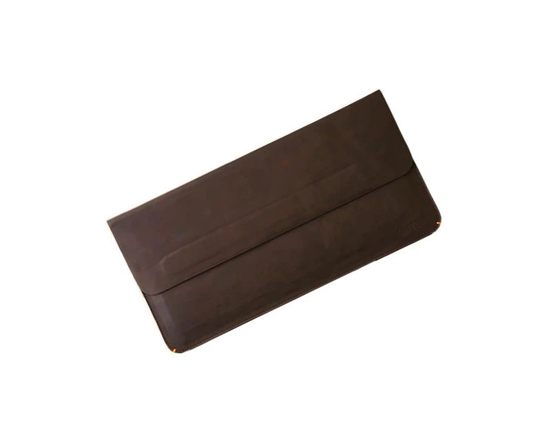 Lofree Low-Profile Mechanical Keyboard Sleeve - Pu Leather, Coffee Brown, Compatible with Flow84 and Edge84