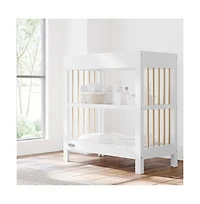 Graco Teddi Changing Table with Water-Resistant Changing Pad - White/Driftwood