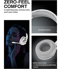Acer Wireless Gaming Headset | 2.4GHz, 100Hrs Battery, Noise-Canceling Mic, 50mm Drivers | PS5, PS4, Pc, Switch, Bluetooth 5.3 (White)
