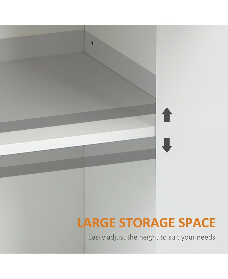 Homcom Buffet Cabinet with 2 Storage Drawers and Cabinet,