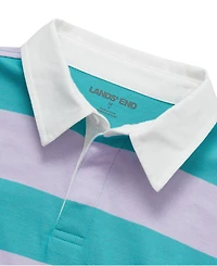 Lands' End Girls Long Sleeve Stripe Rugby Shirt