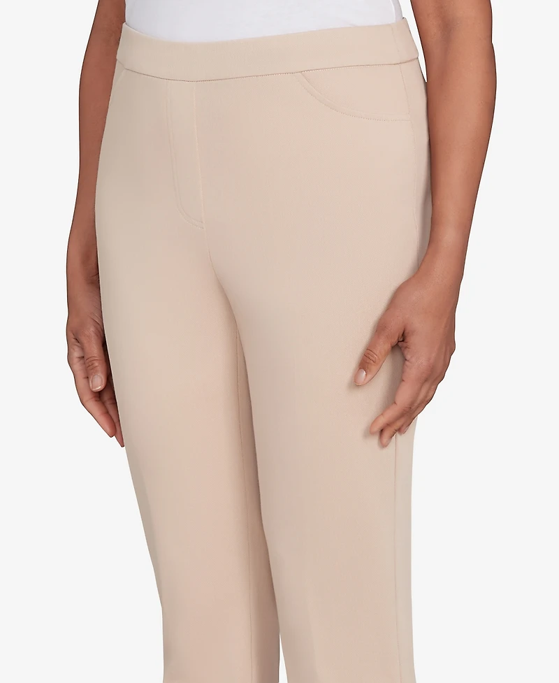 Alfred Dunner Women's Urban Legend Fitted Twill Short Length Pants