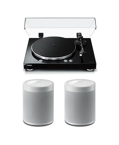 Yamaha MusicCast Vinyl 500 Turntable with MusicCast 20 Wireless Speakers - Pair