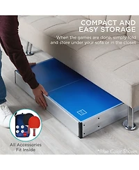 Best Choice Products 6x3ft Portable Ping Pong Table Game Set, Folding Table Tennis w/ 2 Paddles, Balls