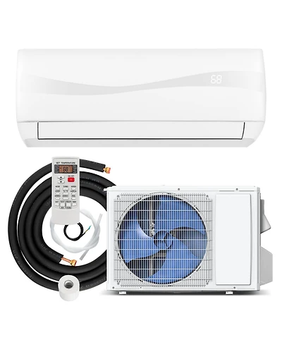 Gymax 9000BTU Mini Split Air Conditioner & Heater 19 SEER2 115V Wall Mount Ac Unit