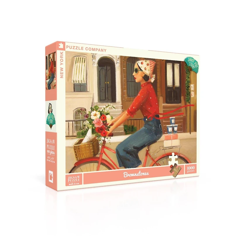 New York Puzzle Company Brownstones 1000 Piece Puzzle