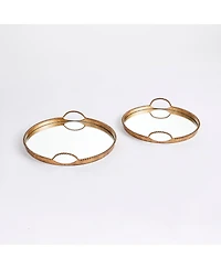 Napa Home & Garden Braiden Decorative Mirrored Trays Set of 2