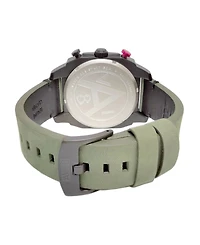 Avi-8 Men's Hawker Hunter Chronograph Retrograde Edition Genuine Leather Strap Watch 45mm
