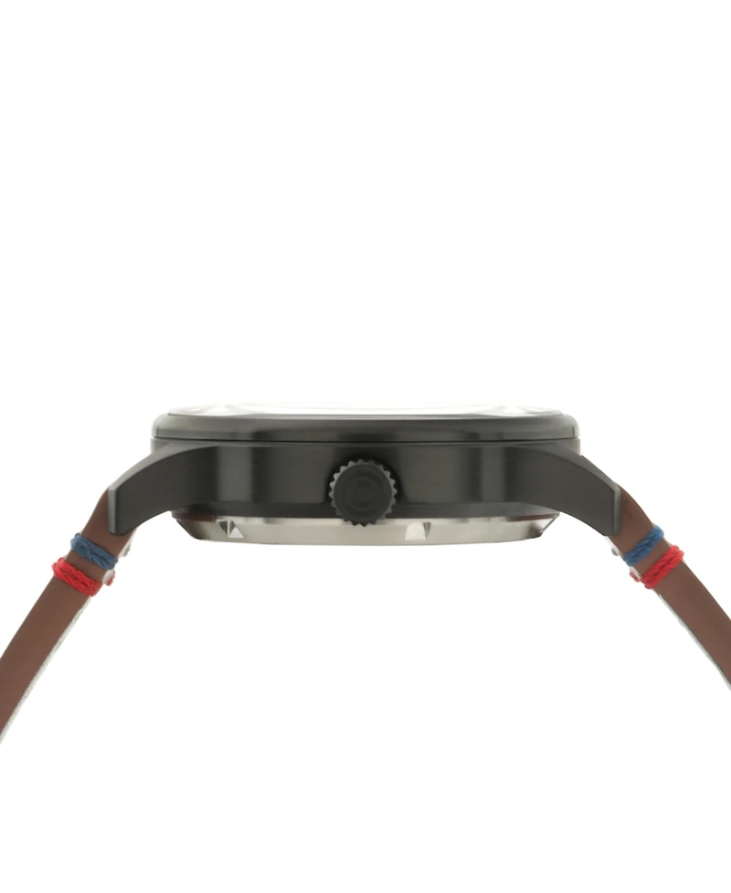 Avi-8 Men's Hawker Hurricane Brown Leather Strap Watch, 43mm