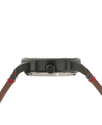 Avi-8 Men's Hawker Hurricane Brown Leather Strap Watch, 43mm