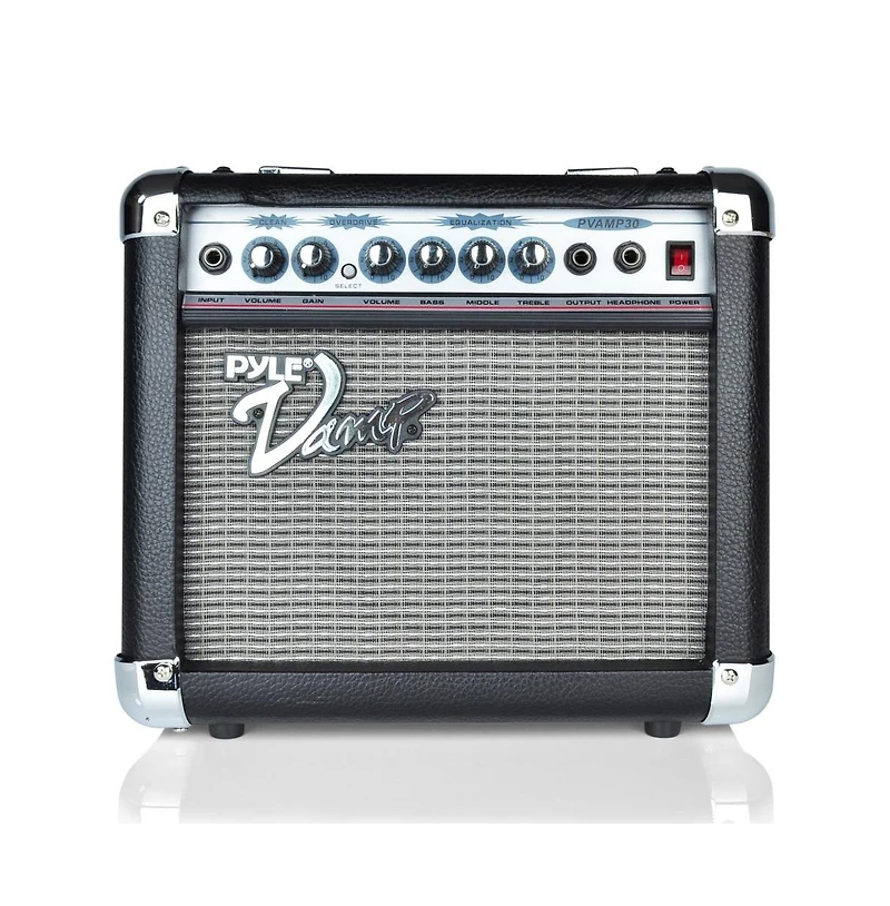 Pyle 30 Watt Vamp-Series Amplifier With 3-Band Eq and Overdrive