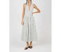 WeWoreWhat Women's Button Front Scallop Dress