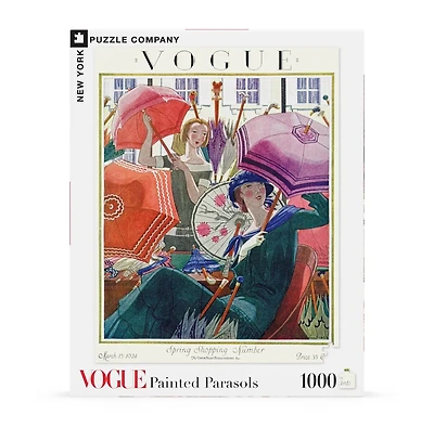 New York Puzzle Company Painted Parasols 1000 Piece Puzzle