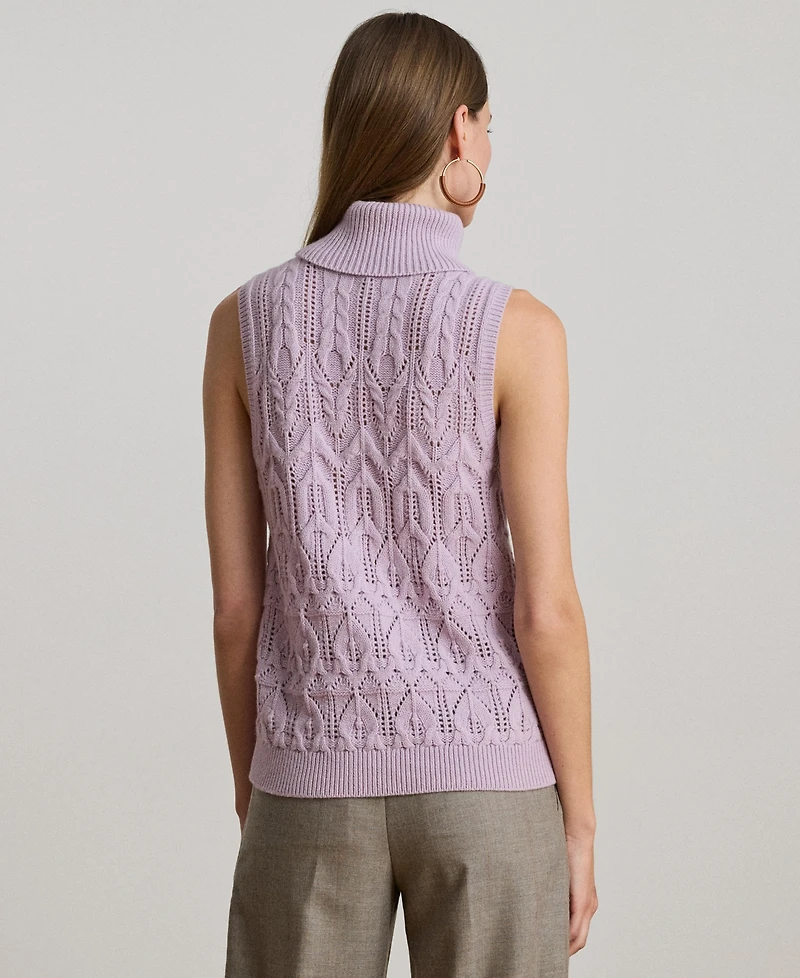 Lauren Ralph Women's Superb Plus-Bardelle Turtleneck Sweater Tank Top