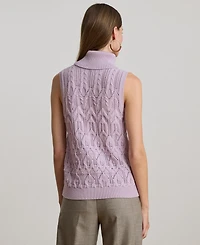 Lauren Ralph Women's Superb Plus-Bardelle Turtleneck Sweater Tank Top