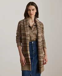 Lauren Ralph Women's Superb Siera Long Sleeve Cardigan Sweater