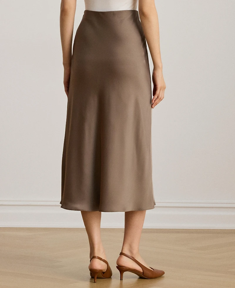 Lauren Ralph Women's Satin Charmeuse Midi Skirt