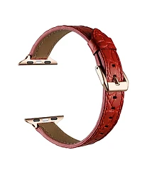 Posh Tech Cleo Skinny Croc Leather Band for Apple Watch