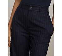 Lauren Ralph Women's Suiting-Welre Wool Twill Pinstripe Pants