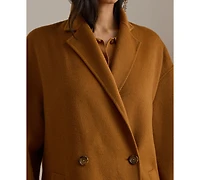 Lauren Ralph Women's Face-Dawley Double-Breasted Wool-Blend Jacket
