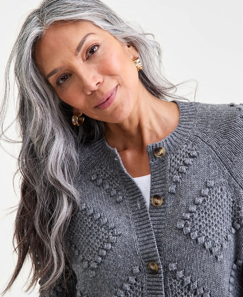 Style & Co Women's Textured Stitch Cardigan, Macy's Exclusive