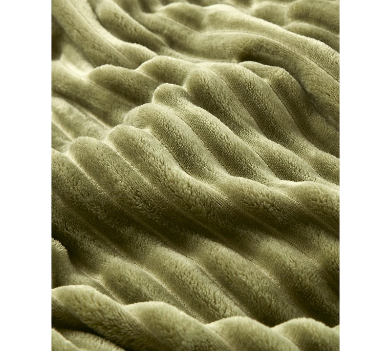Arch Studio Ribbed Plush Blanket, King, Macy's Exclusive