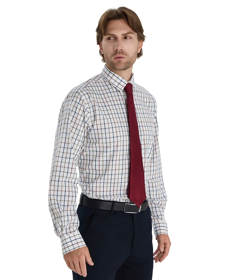 Club Room Men's Windowpane Plaid Shirt, Macy's Exclusive