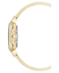 Anne Klein Women's Quartz Pink and Gold-Tone Metal Alloy Bangle Watch Set, 32mm