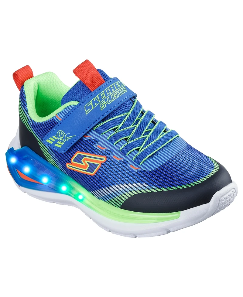 Skechers Little Kids S-Lights: Tri-Namics 2.0 Light-Up Fastening Strap Closure Casual Sneakers from Finish Line