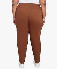 Alfred Dunner Plus Size Mount Laurel Allure Front Pocket Pull On Short Length Pants