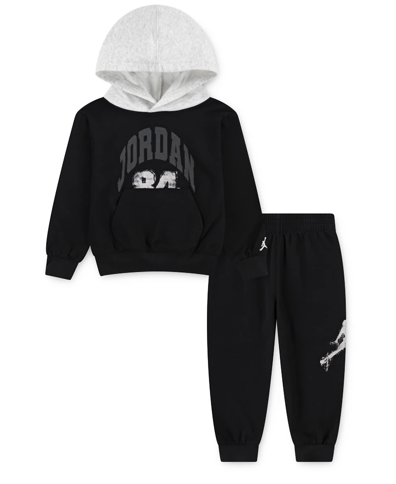 Jordan Toddler Boys 2-Piece Most Valuable Player Jumpman Fleece Pullover Hoodie and Pants Set