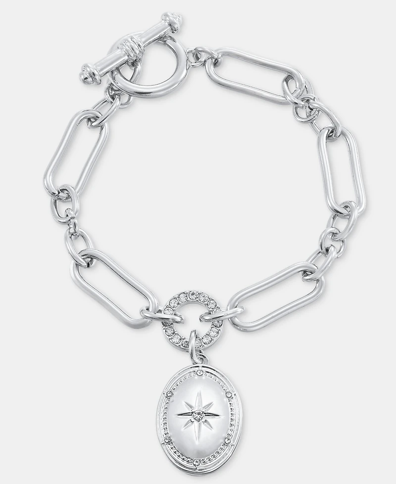 On 34th Crystal Locket Link Bracelet, Macy's Exclusive