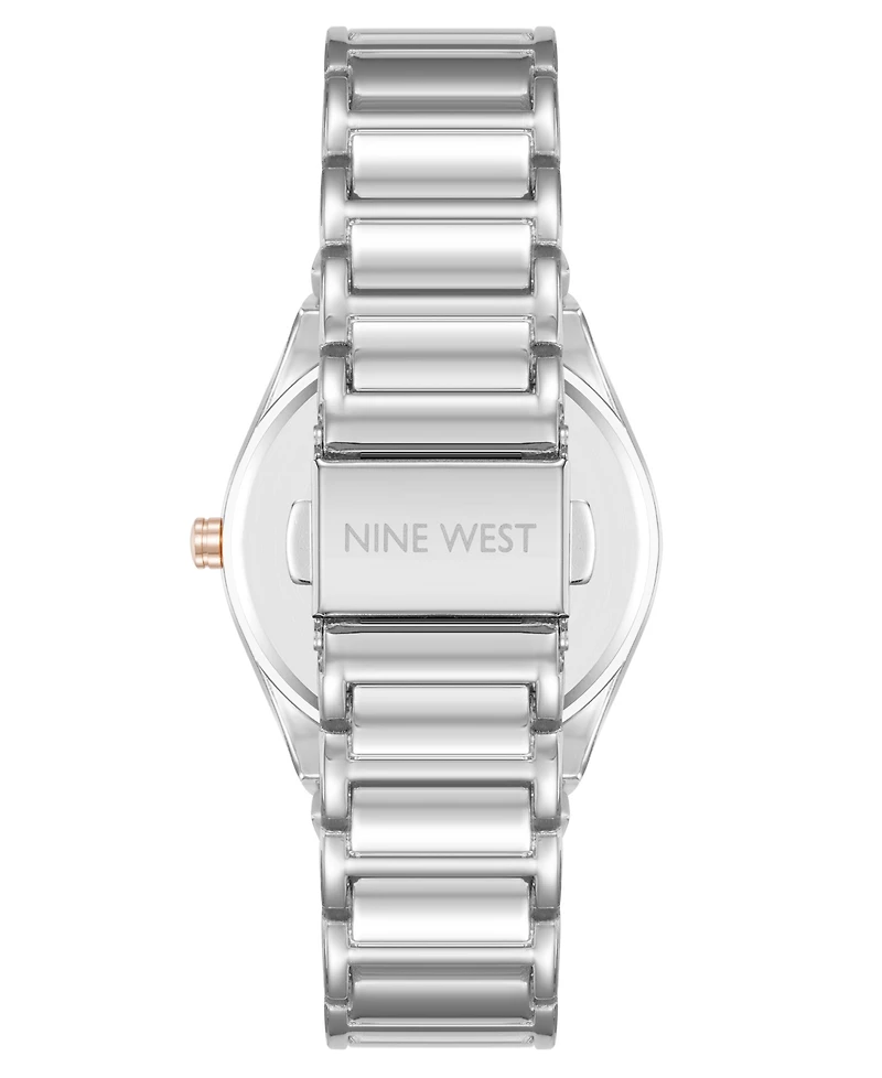 Anne Klein Women's Quartz Easy-to-Read Gray and Two-Tone Metal Alloy Watch, 34mm