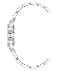 Anne Klein Women's Quartz Iconic Silver-Tone and Rose Gold-Tone Metal Alloy Watch, 35mm