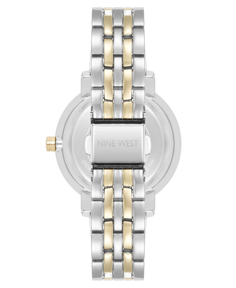 Anne Klein Women's Quartz Premium Silver-Tone and Gold-Tone Metal Alloy Watch, 35mm