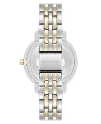 Anne Klein Women's Quartz Premium Silver-Tone and Gold-Tone Metal Alloy Watch, 35mm