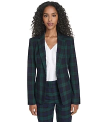 Tommy Hilfiger Women's Watch Plaid Slim Fit Blazer